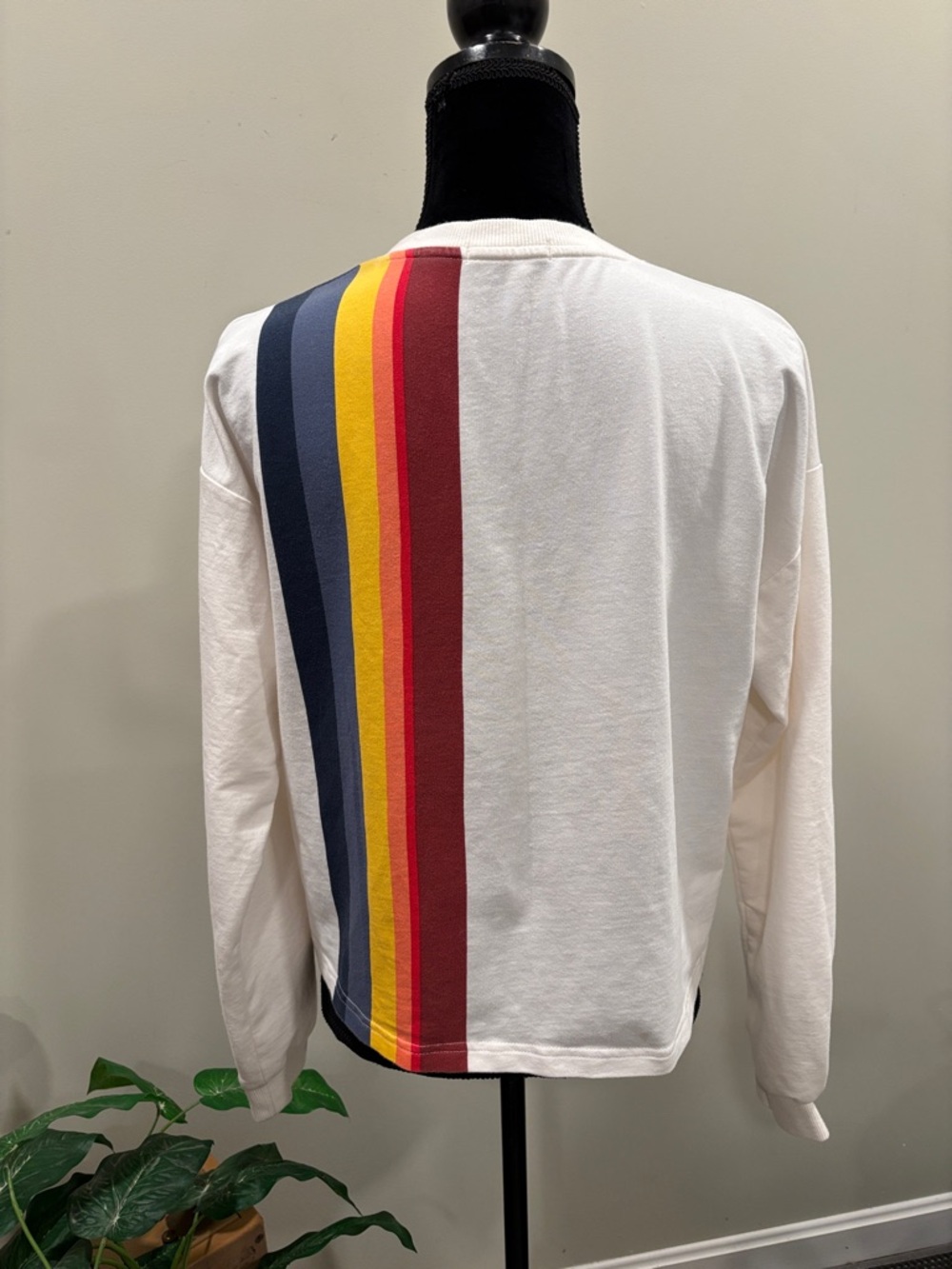 Marine Layer Cream Marine Layer Tate Crop Sweatshirt - Picture 5 of 9